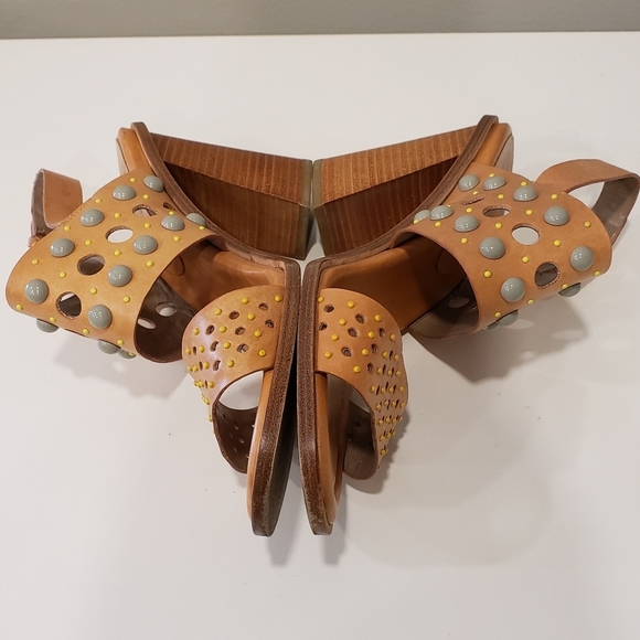 Donald J. Pliner "Estee" Leather Ankle Strap Heel - Sz 9M US - Picture 4 of 10